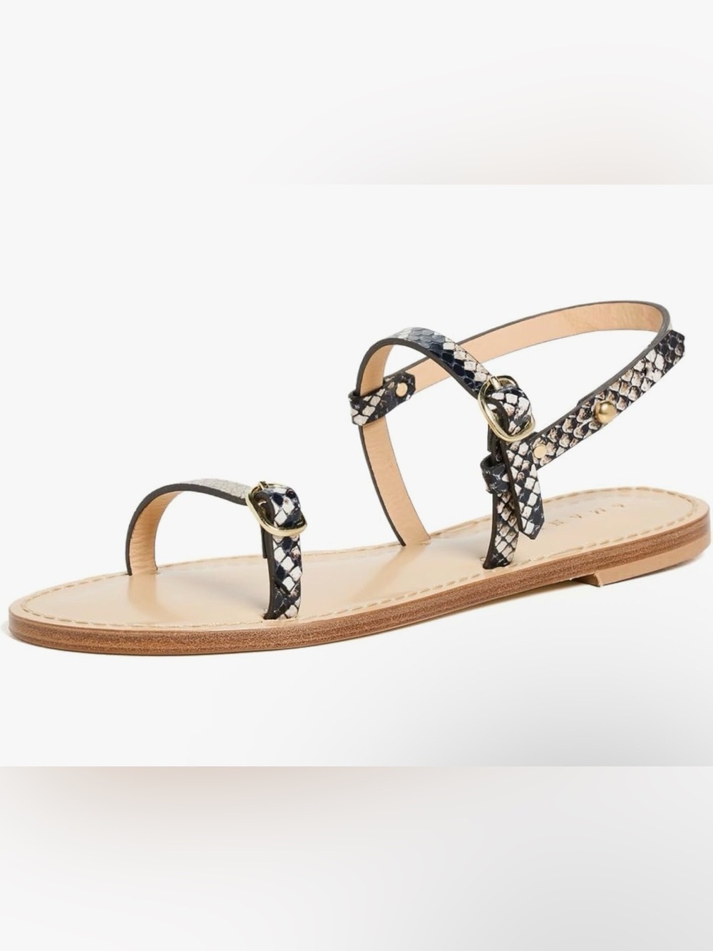 NEW AMANU women's muthaiga sandals in python